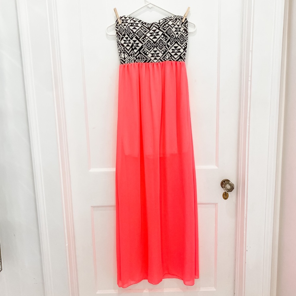 Judith March Strapless Maxi Dress